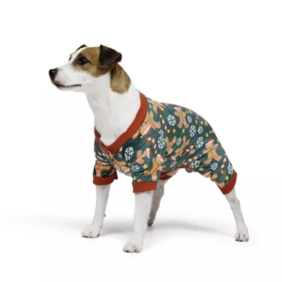 Howl-iday Pajamas - Gingerbread Man and Candy Cane Onesie